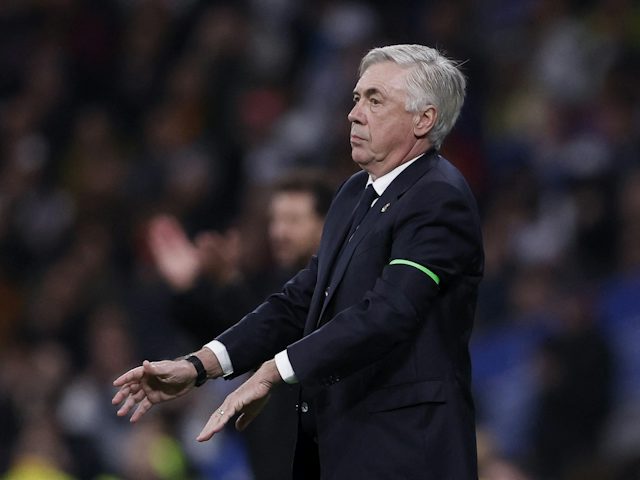 Real Madrid coach Carlo Ancelotti reacts on February 4, 2024