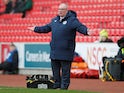 Stevenage manager Steve Evans on January 29, 2023